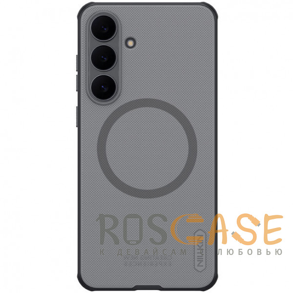 Фото Серый Nillkin Super Frosted Shield Magnetic | Пластиковый чехол с поддержкой магнитной зарядки Magsafe для Samsung Galaxy S25 FE