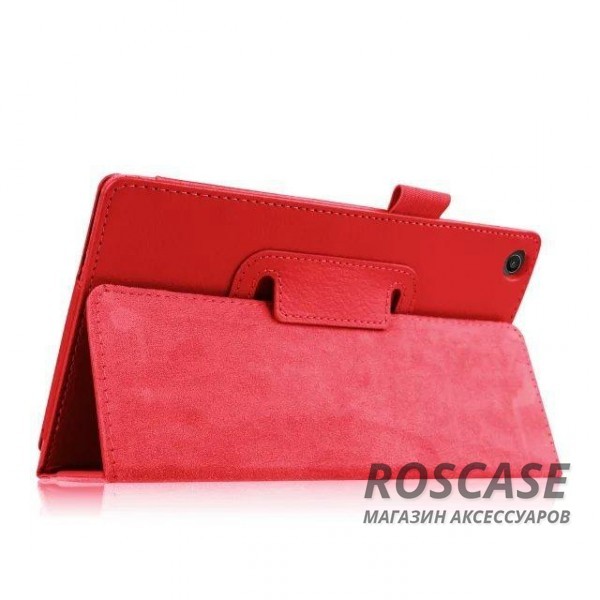 Фото Красный TTX | Кожаный чехол-книжка для Asus ZenPad 7.0 (Z370C/ Z370CG)