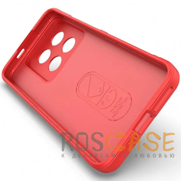Фото Красный Flex Silicone | Противоударный чехол для Xiaomi Mi 14 Pro с защитой камеры и микрофиброй