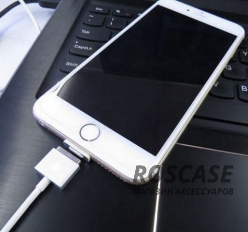 Фотография Серебряный / Silver Магнитный кабель WSKEN X-cable Lightning для Apple iPhone 5/5s/5c/SE/6/6 Plus/6s/6s Plus /7/7 Plus