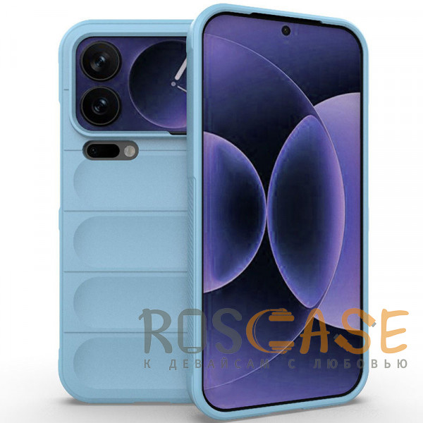 Фото Голубой Flex Silicone | Противоударный чехол для Xiaomi Mi 17 Pro Max с защитой камеры и микрофиброй