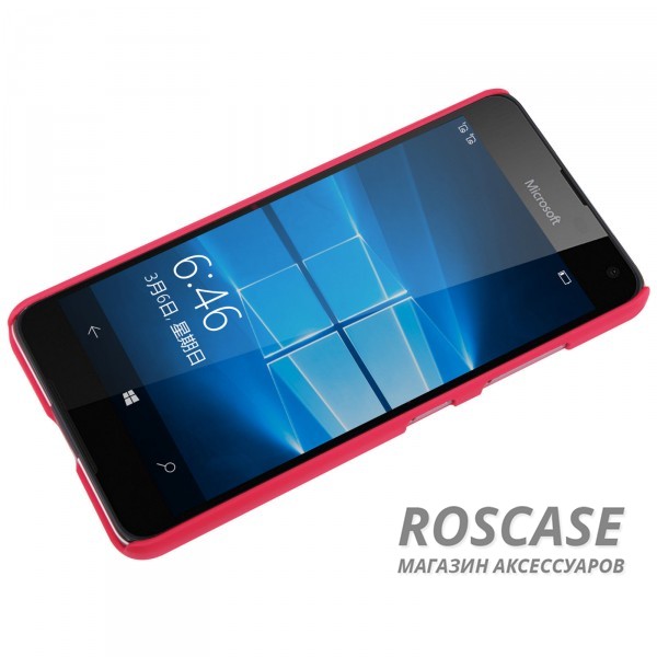 Фотография Красный Nillkin Super Frosted Shield | Матовый чехол для Microsoft Lumia 650 (+ пленка)