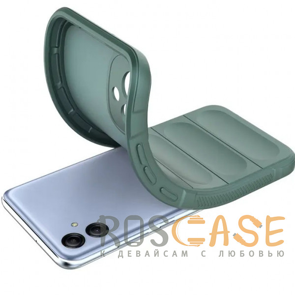 Фотография Зеленый Flex Silicone | Противоударный чехол для Samsung Galaxy A04e 4G с защитой камеры и микрофиброй
