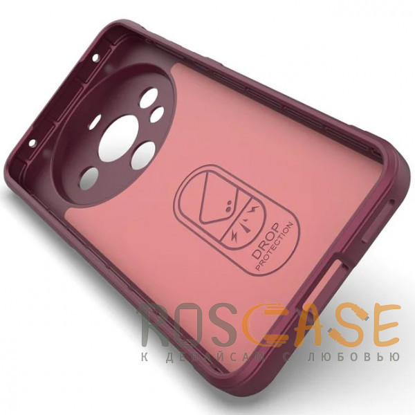 Изображение Бордовый Flex Silicone | Противоударный чехол для Huawei Mate 60 с защитой камеры и микрофиброй