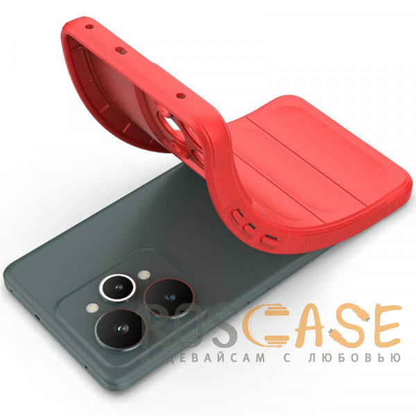 Фотография Красный Flex Silicone | Противоударный чехол для Realme 15 Pro 5G с защитой камеры и микрофиброй