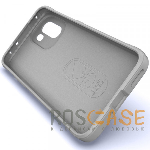 Изображение Серый Flex Silicone | Противоударный чехол для OnePlus 15R / Ace 6 / 6T 5G с защитой камеры и микрофиброй