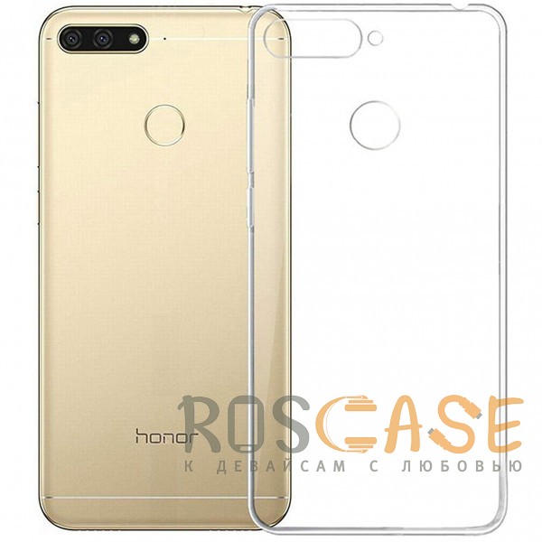 Фото Бесцветный J-Case THIN | Гибкий силиконовый чехол для Huawei Y7 Prime (2018) / Honor 7C pro