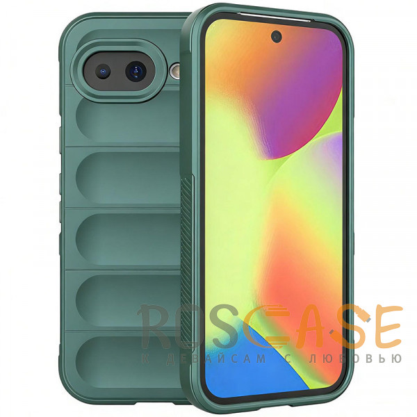 Фото Зеленый Flex Silicone | Противоударный чехол для Google Pixel 10a с защитой камеры и микрофиброй