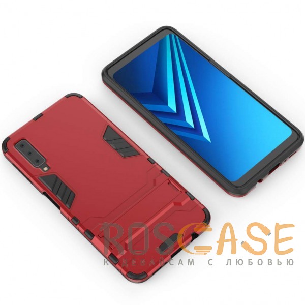 Изображение Красный / Dante Red Transformer | Противоударный чехол для Samsung A750 Galaxy A7 (2018) с мощной защитой корпуса