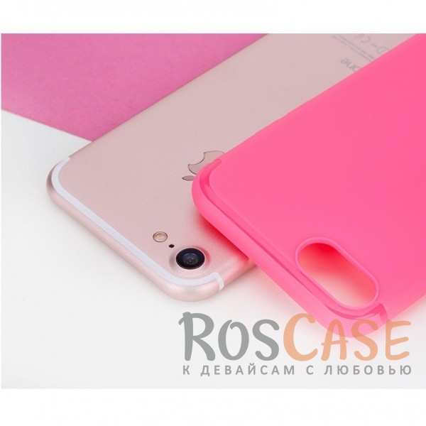 Фотография Малиновый  / Rose red Rock Jello | Гибкий силиконовый чехол для iPhone 7/8/SE (2020)