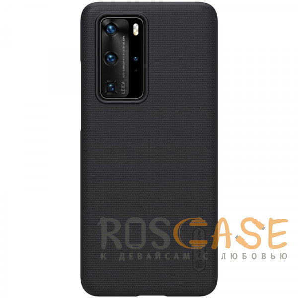 Фотография Черный Nillkin Super Frosted Shield | Матовый пластиковый чехол для Huawei P40 Pro
