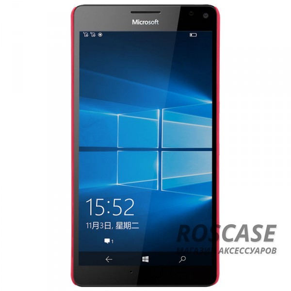 Изображение Красный Nillkin Super Frosted Shield | Матовый чехол для Microsoft lumia 950 XL (+ пленка)