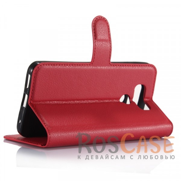 Фотография Красный Wallet | Кожаный чехол-кошелек с внутренними карманами для LG G6 / G6 Plus H870 / H870DS
