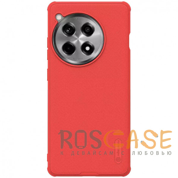 Фото Красный Nillkin Super Frosted Shield Pro | Матовый чехол из пластика и ТПУ для OnePlus 12R / Ace 3