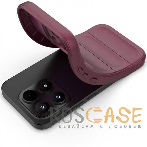 Фотография Бордовый Flex Silicone | Противоударный чехол для Xiaomi Mi 17 с защитой камеры и микрофиброй