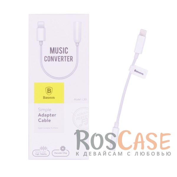 Фото Переходник Baseus L30 Simple Apple Connector To 3.5mm Music Adapter 