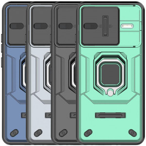 Transformer Ring Holder | Противоударный чехол с кольцом и шторкой камеры  для Xiaomi Poco F7 Pro