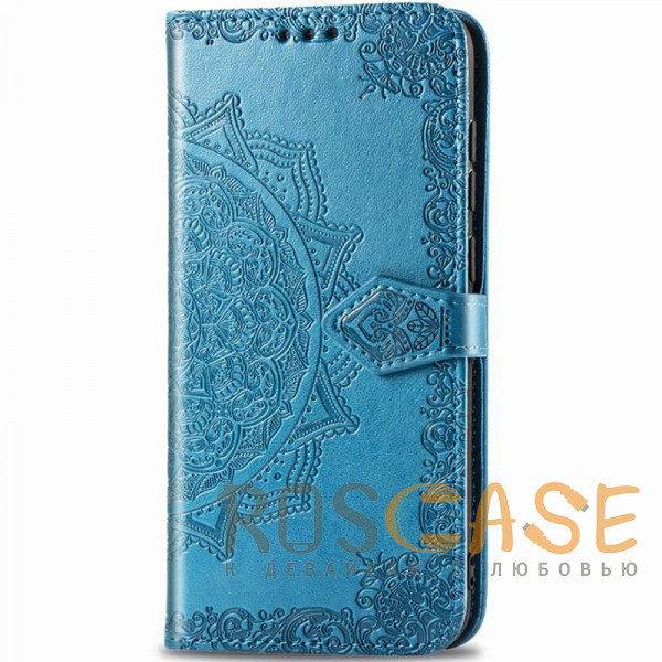 Фото Синий Кожаный чехол (книжка) Art Case с визитницей для Samsung Galaxy A10 (A105F)