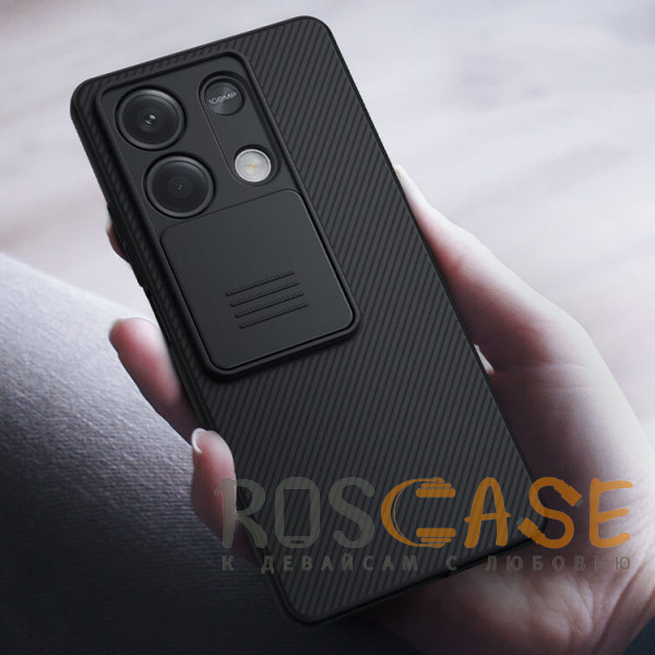 Фото Черный Nillkin CamShield | Пластиковый чехол с защитой камеры для Xiaomi Redmi Note 13 5G