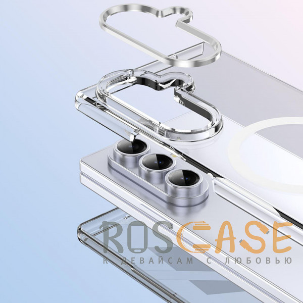Изображение Прозрачный Crystal 3D Magsafe | Прозрачный пластиковый чехол для Samsung Galaxy Z Fold 8 Ultra