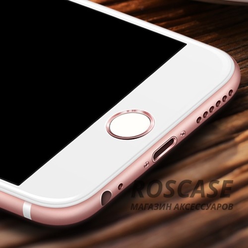 Фотография Розовый / Rose Gold Rock Touch ID Button | Наклейка на кнопку для Apple iPhone 5S/SE/6/6S/6+/6S+