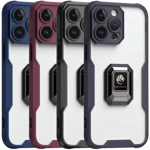 Magnet Ring 2 Противоударный чехол с кольцом и защитой камеры для iPhone 14 Pro Max