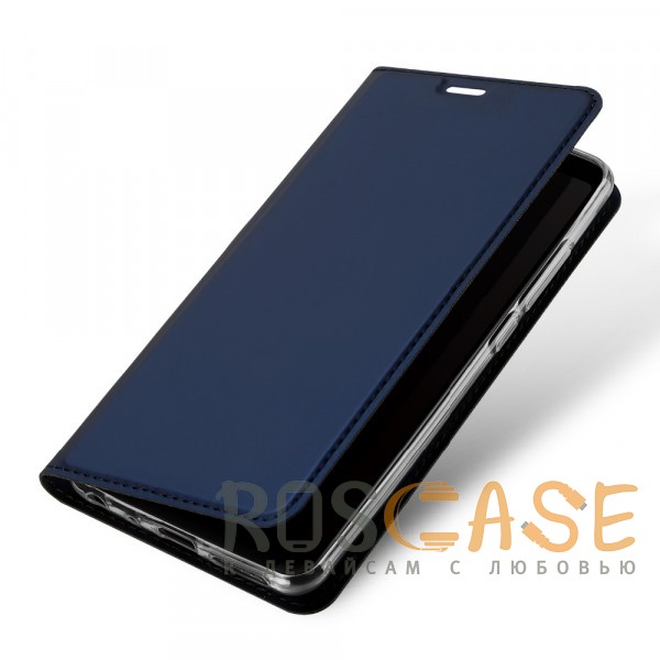 Фотография Синий Dux Ducis | Чехол-книжка для Xiaomi Redmi Note 5 Pro / Note 5 (AI Dual Camera) с подставкой и карманом для визиток