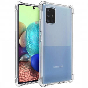 Противоударный силиконовый чехол для Samsung Galaxy A71 с усиленными углами