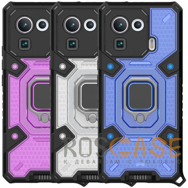 Фото Honeycomb Armor | Противоударный чехол с защитой камеры и кольцом для Xiaomi Mi 11 Pro