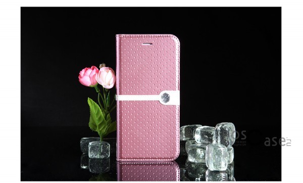 Изображение Розовый Nillkin Ice | Кожаный чехол-книжка с подставкой для Apple iPhone 6/6s (4.7") (+ пленка)