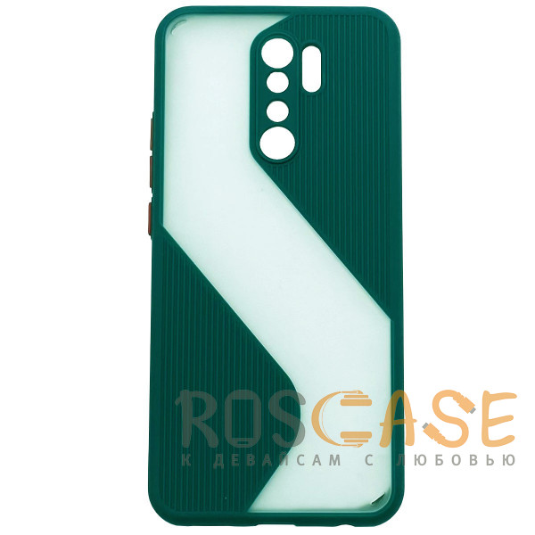 Фото Темно-зеленый Wavecomb | Комбинированный силиконовый чехол для Xiaomi Redmi 9