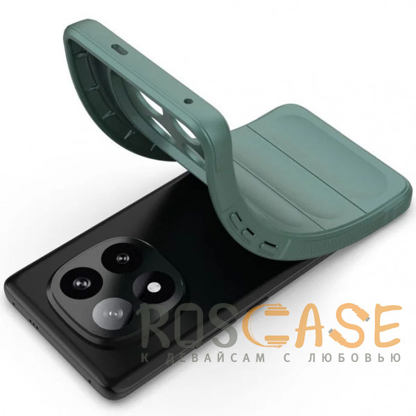 Фотография Зеленый Flex Silicone | Противоударный чехол для Xiaomi Redmi Note 15 Pro Plus с защитой камеры и микрофиброй