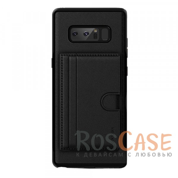 Фотография Черный / Black ROCK Cana | Чехол для Samsung Galaxy Note 8 с внешним карманом для визиток