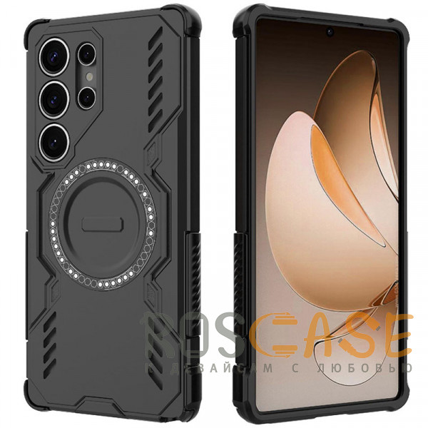 Фото Черный Mirage MagSafe | Противоударный чехол с поддержкой MagSafe для Samsung Galaxy S25 Ultra
