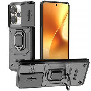 Transformer Ring Holder | Противоударный чехол с кольцом и шторкой камеры  для Realme 15 5G