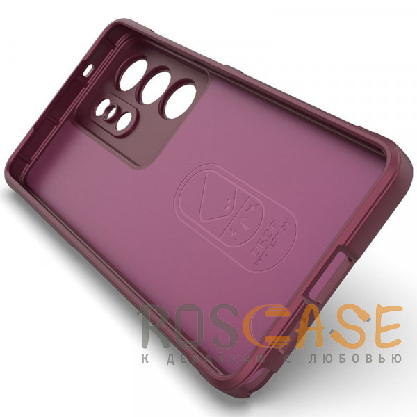 Изображение Бордовый Flex Silicone | Противоударный чехол для Samsung Galaxy S26 Ultra с защитой камеры и микрофиброй