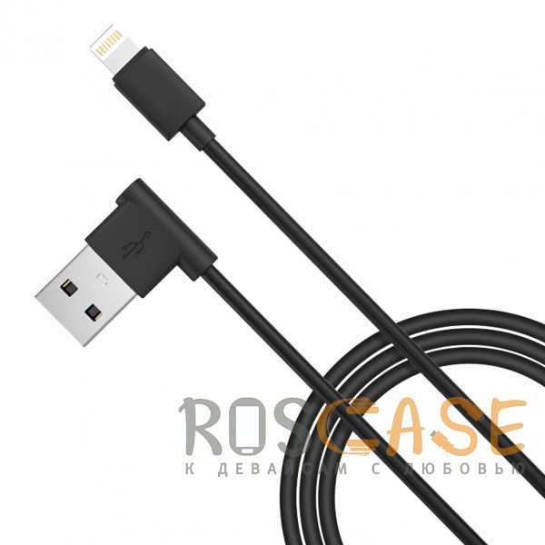 Изображение Черный PZX V105 | Дата кабель с L-образным типом подключения USB to Lightning (100см) 3A