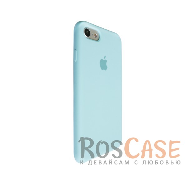Изображение Бирюзовый / Light Blue Оригинальный силиконовый чехол для Apple iPhone 7 (4.7") (реплика)