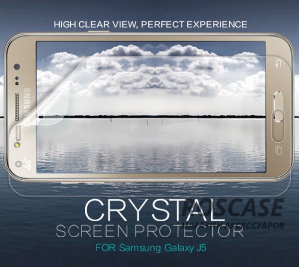 Фото Анти-отпечатки Nillkin Crystal | Прозрачная защитная пленка для Samsung J500H Galaxy J5