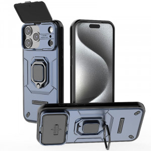 Transformer Ring Holder | Противоударный чехол с кольцом и шторкой камеры  для iPhone 17 Pro Max