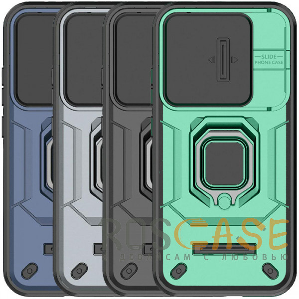 Фото Transformer Ring Holder | Противоударный чехол с кольцом и шторкой камеры для Poco X8 Pro / Xiaomi Redmi Turbo 5