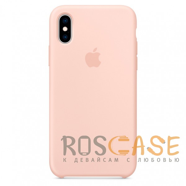 Фотография Розовый песок Чехол Silicone Case для iPhone X / XS