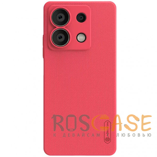 Фото Красный Nillkin Super Frosted Shield | Матовый пластиковый чехол для Xiaomi Redmi Note 13 5G