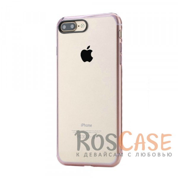 Фотография Розовый / Transparent pink Rock Pure | Пластиковый чехол для Apple iPhone 7 plus / 8 plus (5.5") с дополнительной защитой углов и кнопок