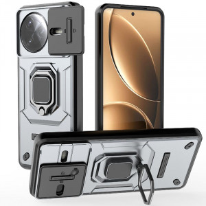 Transformer Ring Holder | Противоударный чехол с кольцом и шторкой камеры  для Xiaomi Poco F7 Ultra