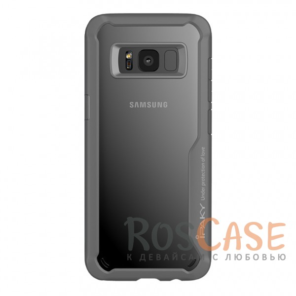 Фотография Серый iPaky Luckcool | Чехол для Samsung G955 Galaxy S8 Plus с цветными силиконовыми вставками