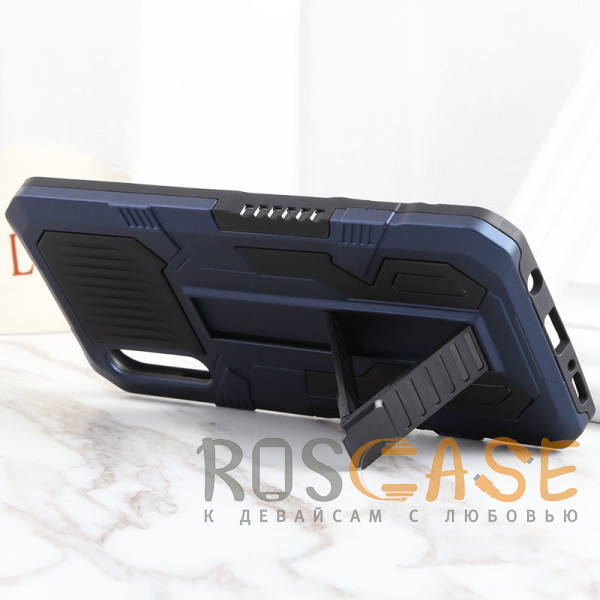 Фотография Синий Ironhide | Противоударный чехол-подставка для Xiaomi Redmi 9A