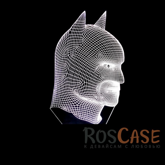 Фото Светодиодный 3D светильник-ночник с проекцией объемного изображения "Batman"