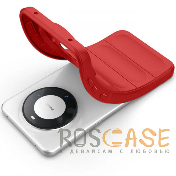 Фотография Красный Flex Silicone | Противоударный чехол для Huawei Mate 60 с защитой камеры и микрофиброй