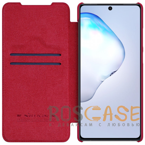 Изображение Красный Nillkin Qin | Чехол-книжка из Premium экокожи для Samsung Galaxy Note 20